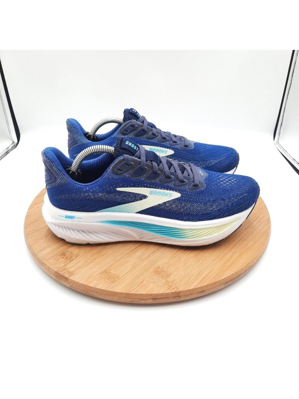Brooks Ghost 17 Womens 7.5 Shoes Navy Green Turquoise Athletic Running Sneakers